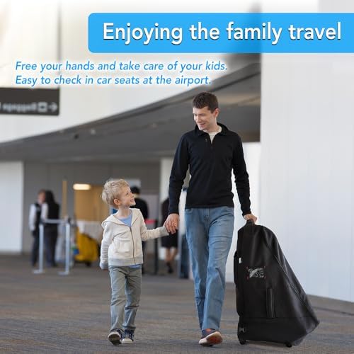Car Seat Travel Bag With Wheels Car Seat Bag - Image 2