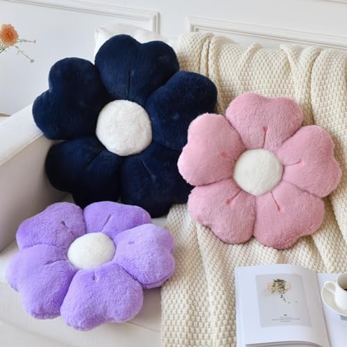 Flower Pillow, Cute Daisy Decorative Throw Pillows, 15 Inches - Image 3