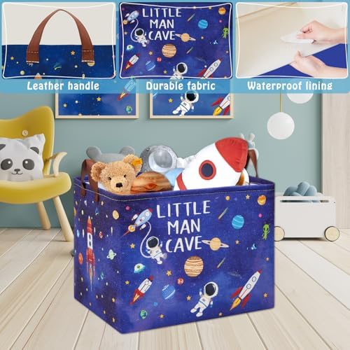 Astronaut Nursery Basket Laundry Hamper, Space Storage Basket - Image 4