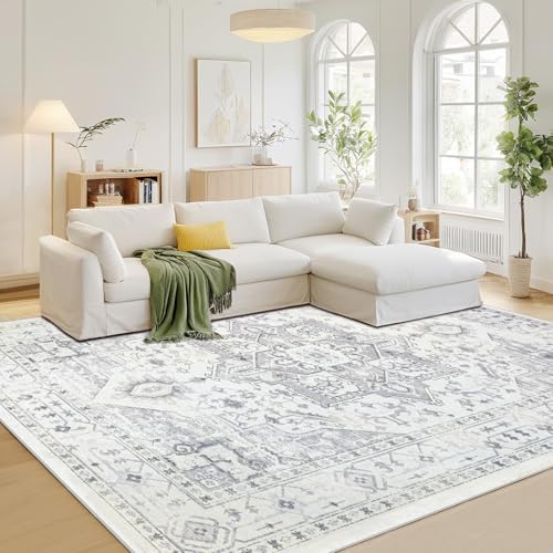 8x10 Washable Area Rugs for Living Room, Dining Room by Srugn