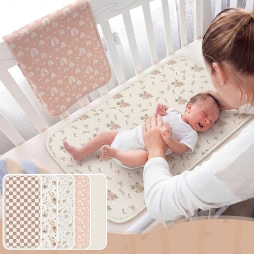Hahafelt 5 Pcs Waterproof Changing Pad Liner - Image 6