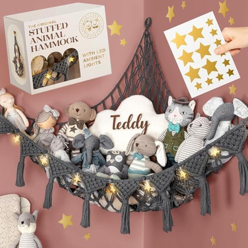 TIDYTEDS Macrame DreamLights Boho Stuffed Animal Storage Net or hammock Extra - Image 2