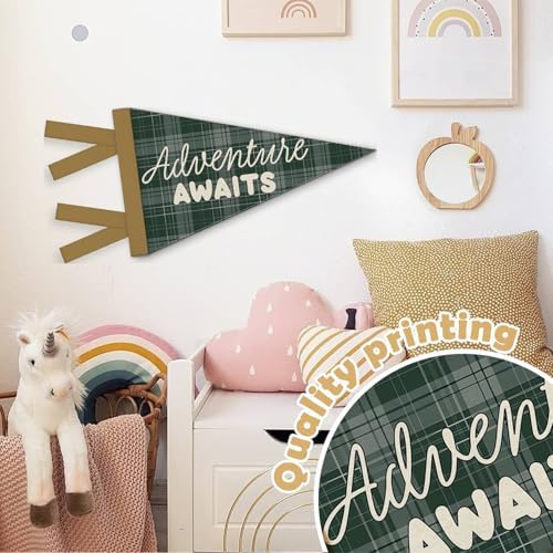 Adventure Nursery Decor, Adventure Awaits Felt Banners Flags - Image 6
