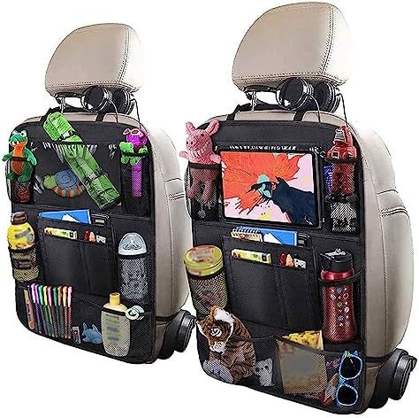 Aokdom 2PCS Car Seat Back Organizer, Extra Large Capacity Car Seat Organizer by Aokdom