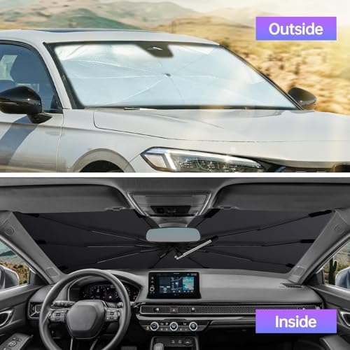 2026 Windshield Sun Shade Umbrella, Foldable Car Sunshade - Image 4