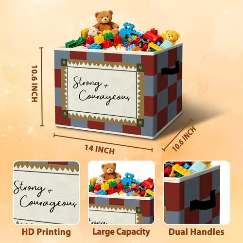 Nursery Positive Affirmation Storage Bins Box - Image 3