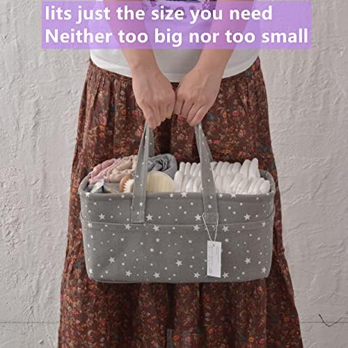 Baby Diaper Caddy Organizer Storage Basket - Image 4