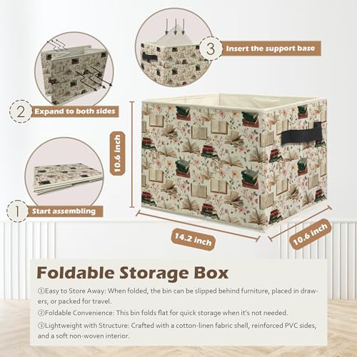 Book Lover Gifts Storage Box Bins, Decor - Image 3