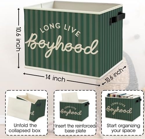 Long Live Boyhood Boys Storage Bins Box - Image 6