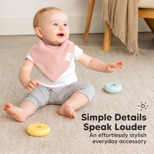 KeaBabies 8pk Organic Baby Bandana Bibs - Image 6