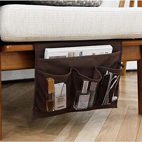 Bedside Caddy, Table Cabinet Storage Organizer, 4 Pockets - Image 5