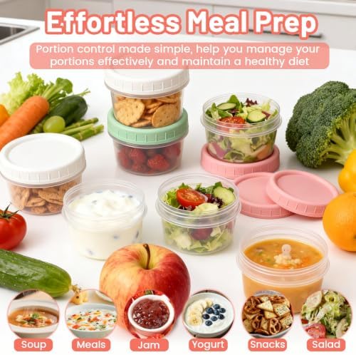24 Pack 4 oz Small Plastic Containers - Image 6