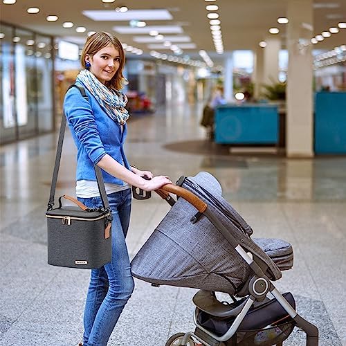 Breastmilk Cooler Bag with Ice Pack Fits 6 Baby Bottles Up to 9 Ounce, Baby - Image 7