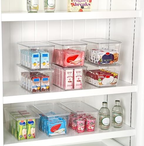 Vtopmart 12 Pack Clear Stackable Storage Bins - Image 4