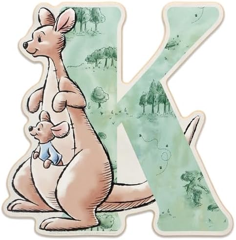 Open Road Brands Disney Winnie the Pooh Letter K Wood Wall Decor by OpenRoadBrands