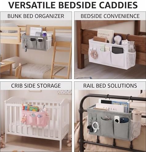 2pc Bedside Caddy Organizer - Image 2