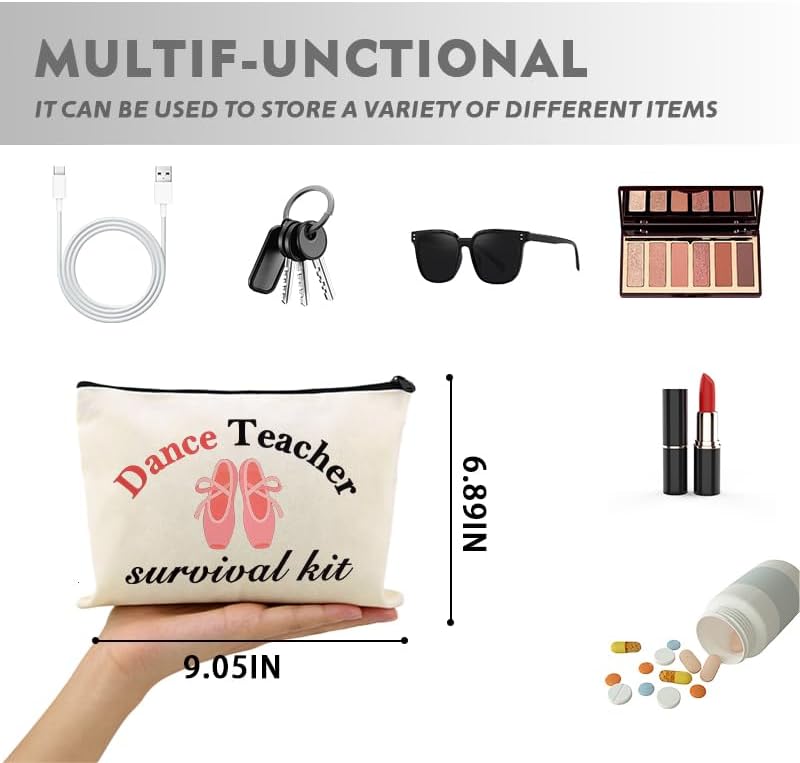 Dance Teacher Survival Kit Funny Makeup Storage Pouch - Image 2