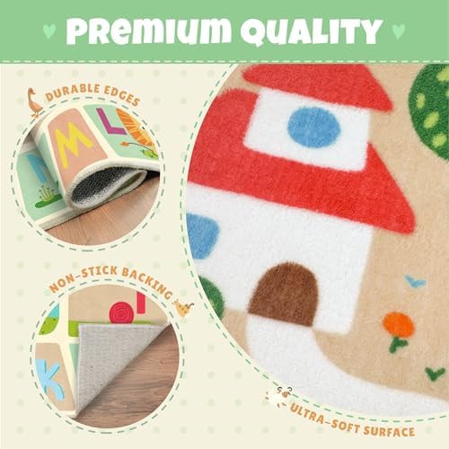 Large ABC Alphabet Classroom Rugs Elementary – 8x10 School Rug - Image 4