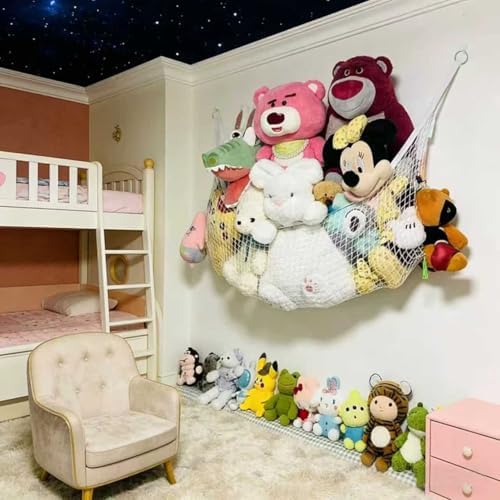 Stuffed Animal Hammock, Corner Wall Storage Net - Image 2