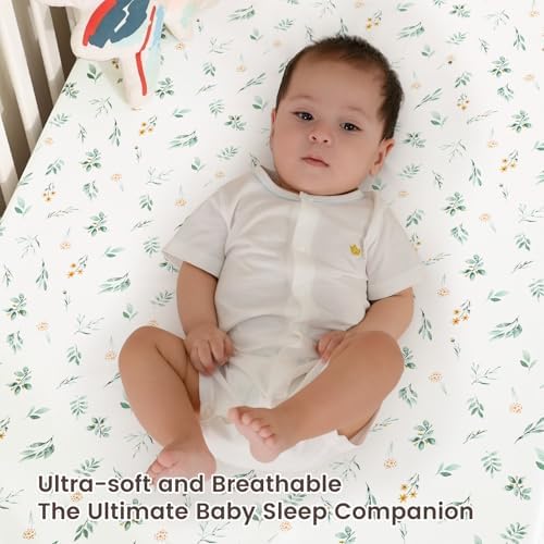 david's kids 3 Pack Fitted Crib Sheets, Ultra Soft Breathable Comfortable Baby - Image 2