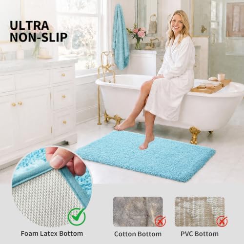 ILANGO Bathroom Rugs 36" × 24", Extra Soft Absorbent Microfiber Bath Rugs - Image 6