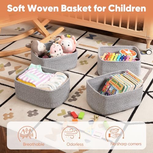 OIAHOMY 4 Pack 14.17 * 11.02 * 6.3IN Storage Baskets - Image 4