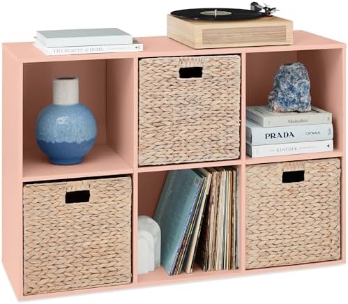 Best Choice Products Kids Bookcase 6-Cube Storage Organizer, 13.5in Shelf by BestChoiceProducts