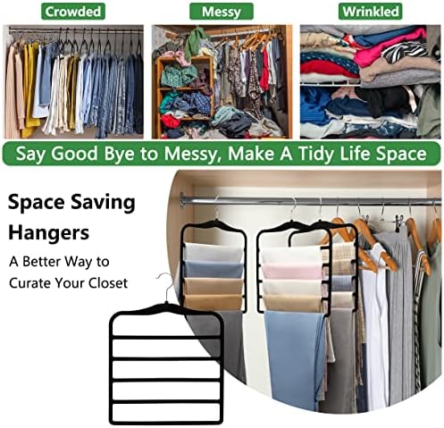 Pants Hangers Space Saving, 5P Scarf Hangers - Image 6