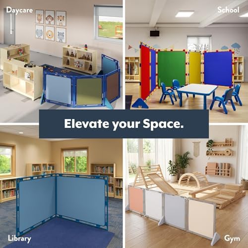 Children's Factory PlayPanel Room Divider 59.5" x 47.5", Fog Blue - Image 6