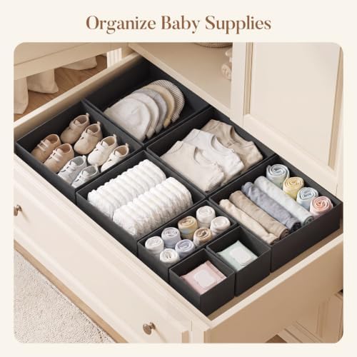 Drawer Organizer Storage for Clothes, 10 Pack - Image 3
