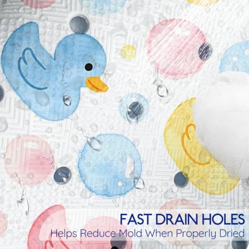 Kids Bathtub Mat Non Slip, 40 x 16 Inch Tub Mat - Image 5