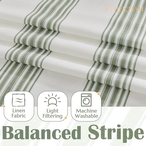 jinchan Linen Balanced Stripe Valances - Image 6