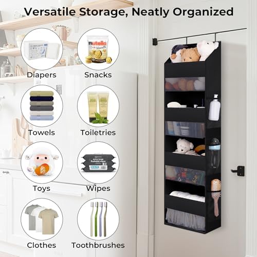 GRANNY SAYS Over the Door Organizer, 4-Shelf Behind the Door Storage - Image 3