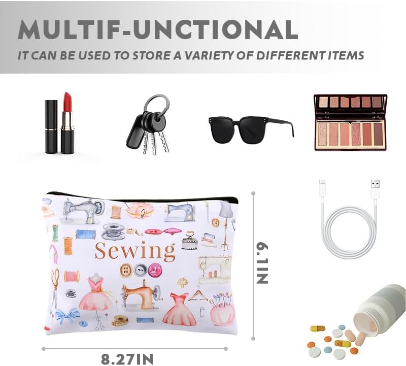 Sewing Quilting Makeup Toiletry Bag - Image 3