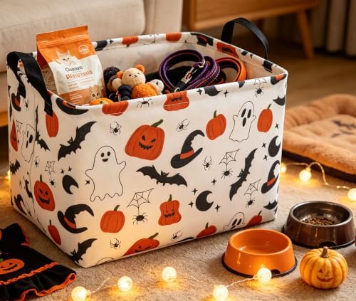 Rectangle Storage Basket with Handles, Collapsible Storage Bin, Books Box - Image 3