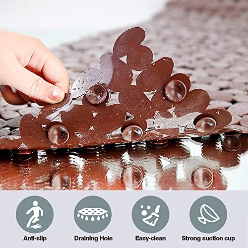 Pebble Shower Mat for Bathtub Non Slip Mat 35"X16" - Image 4