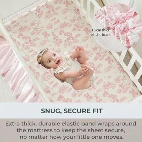 Brandream French Country Toile Crib Bedding Set - Image 7