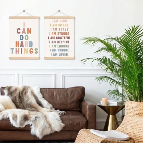 Positive Affirmations Wall Decor, Can DO Hard Things Inspirational Wall Art - Image 5
