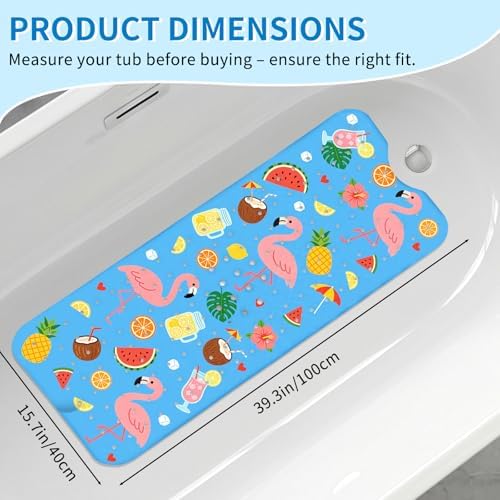 Flamingo Bath Mat for Tub Non Slip, Kids Bath Mat for Baby - Image 2