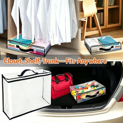 12 Pack Clear Storage Bags - Image 6