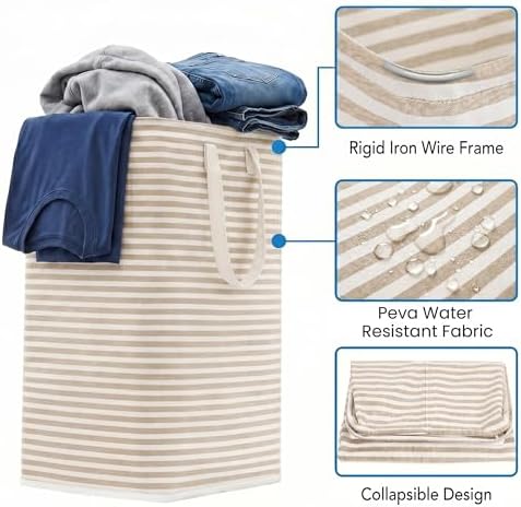 efluky Slim Laundry Basket, Narrow Laundry Hamper - Image 3