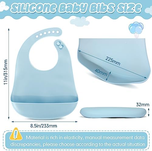 Mepase Silicone Bibs for Baby Waterproof Silicone Bib - Image 2