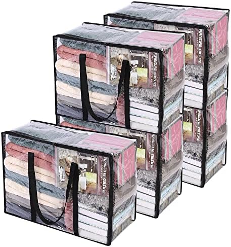 Vieshful 5 Pack Clear Clothes Storage Bags by Vieshful