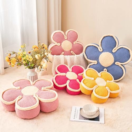 Kcvvcr Soft Flower Shaped Floor Cushion, Decorative Throw Pillow, Cute Seating - Image 4