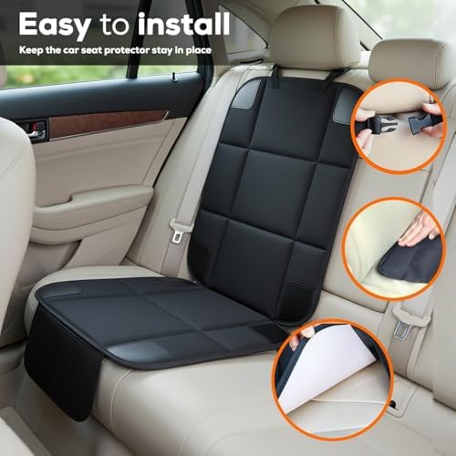 VLM 2 Pack Car Seat Protector for Child Car Seat, Waterproof Padded Cover - Image 5