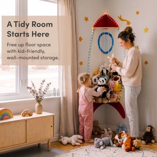 PUTSKA Corner Stuffed Animal Storage, Wall Mounted - Image 2