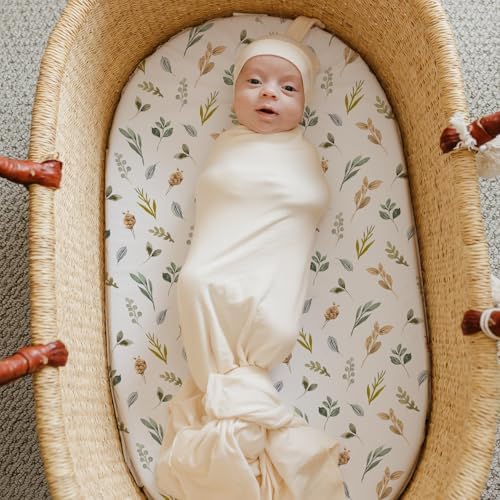 Stretch Fitted Bassinet Sheet Set BROLEX 2 Pack Cradle Sheets - Image 5