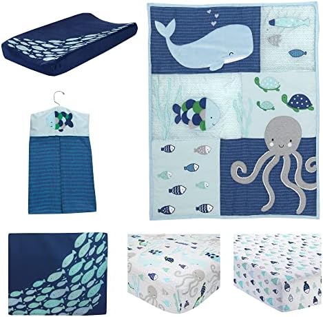 Lambs & Ivy Oceania 6-Piece Baby Crib Bedding Set - Image 2
