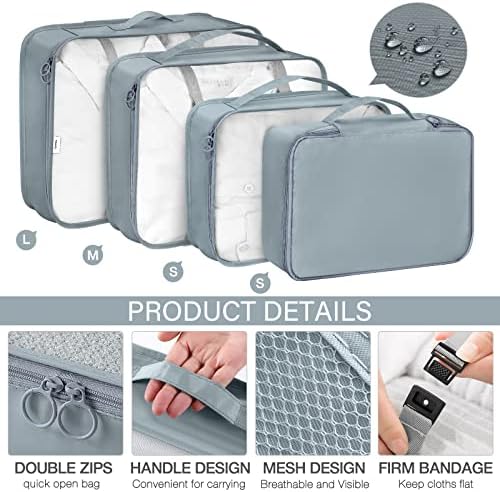 KPX 8 Set Packing Cubes for Travel, Luggage Packing Organizers Accessories - Image 3