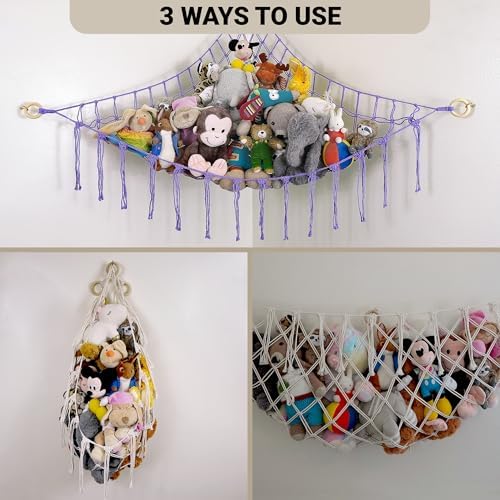 ABBY BABY Large Stuffed Animal Hammock Corner - Image 4